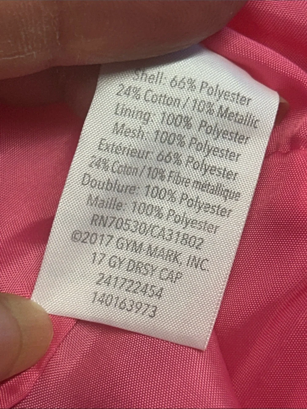 Gymboree Pink Dress with Gold and Silver Stripes